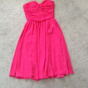 H&M pink strapless dress